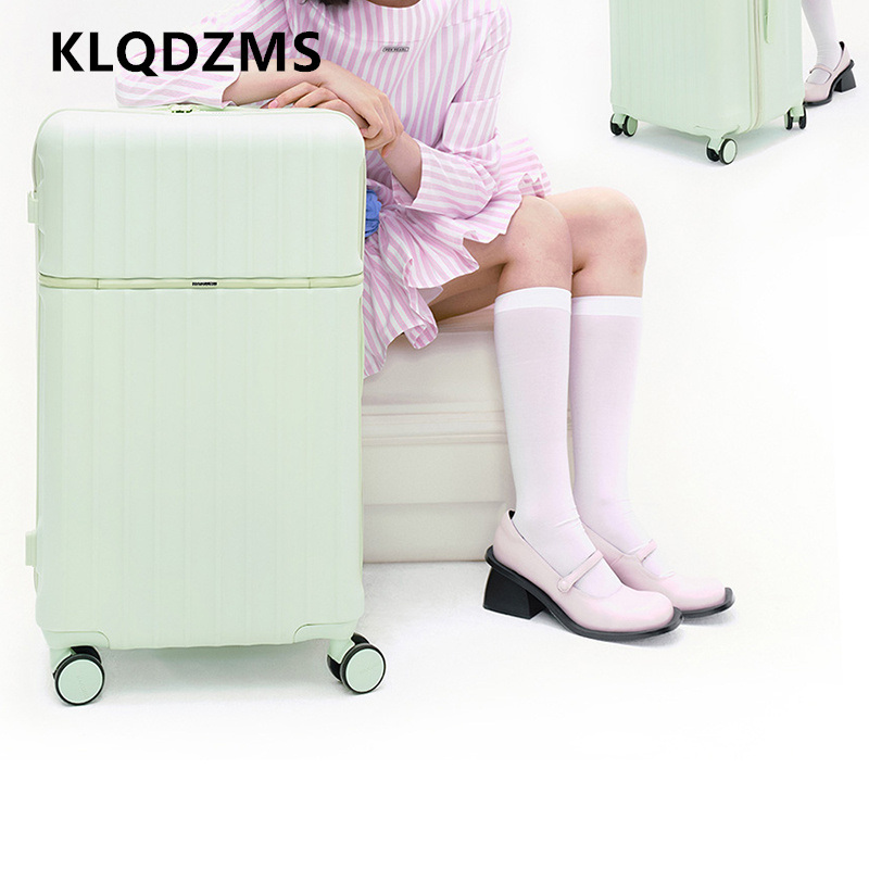 Spinner Wheel Rolling Suitcase 20 Inch - KLQDZMS ローリングスーツケース 大容量トロリーケース PC 搭乗ボックス 20インチ24インチ26インチ
