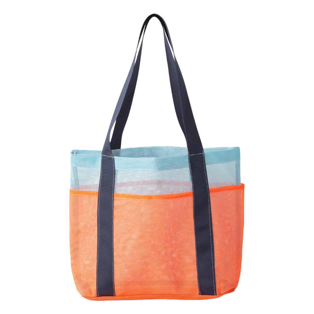 Cosmetic Bags - 新しいハンドヘルドスイミングバッグ メッシュ大容量スポーツバッグ 折りたたみ式コスメティックバッグ
