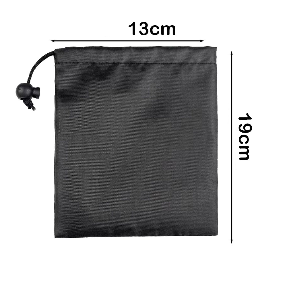 Cosmetic Bags - 新しいドローストリングクロージャー付き収納ポーチ、ナイロン製防水ドローストリングバッグ、黒のポータブルコスメティックバッグ、旅行用収納バッグ