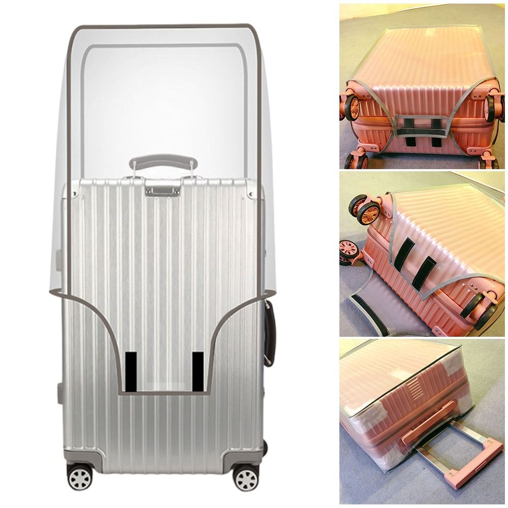 Waterproof Suitcase Cover Protector - 16-28 インチ旅行荷物カバー透明 PVC 荷物プロテクターカバー防塵防水スーツケースプロテクターカバー荷物