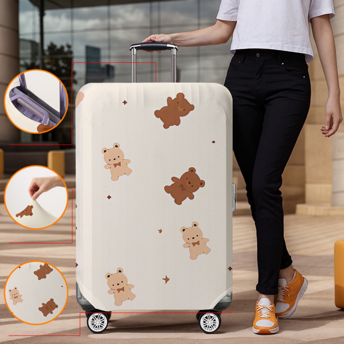 荷物カバープロテクター弾性防水防塵 18-32 インチのスー - Waterproof Suitcase Cover Protector のレビューと価格