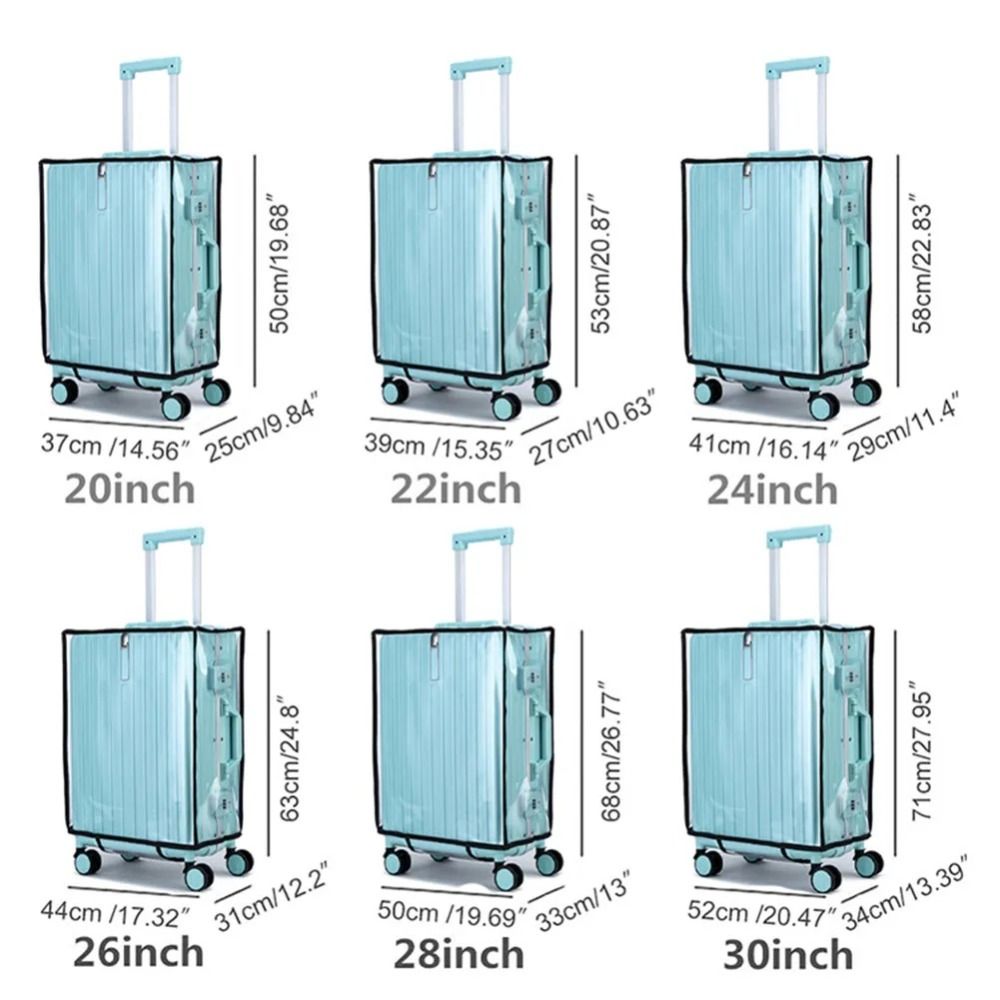 新しい旅行用荷物保護ケース PVC透明荷物カバー 防水耐久性 - Waterproof Suitcase Cover Protector のレビューと価格