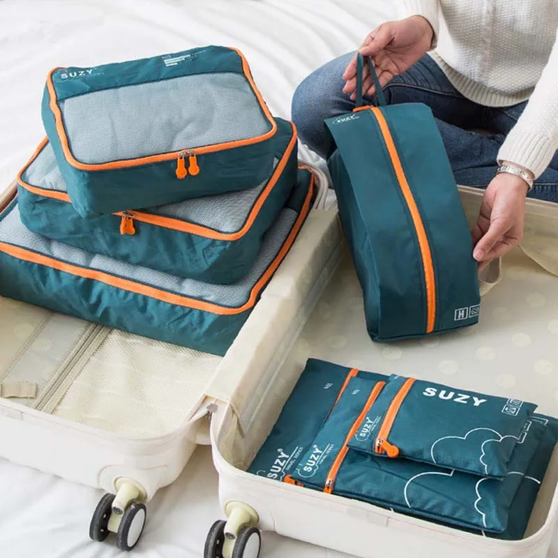 7/6 個セットトラベルオーガナイザー収納袋スーツケースポー - Foldable Rolling Luggage Bag のレビューと価格