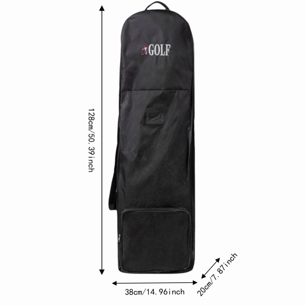 ブラックのゴルフ旅行用バッグ。折りたたみ可能で、キャスター付 - Foldable Rolling Luggage Bag のレビューと価格