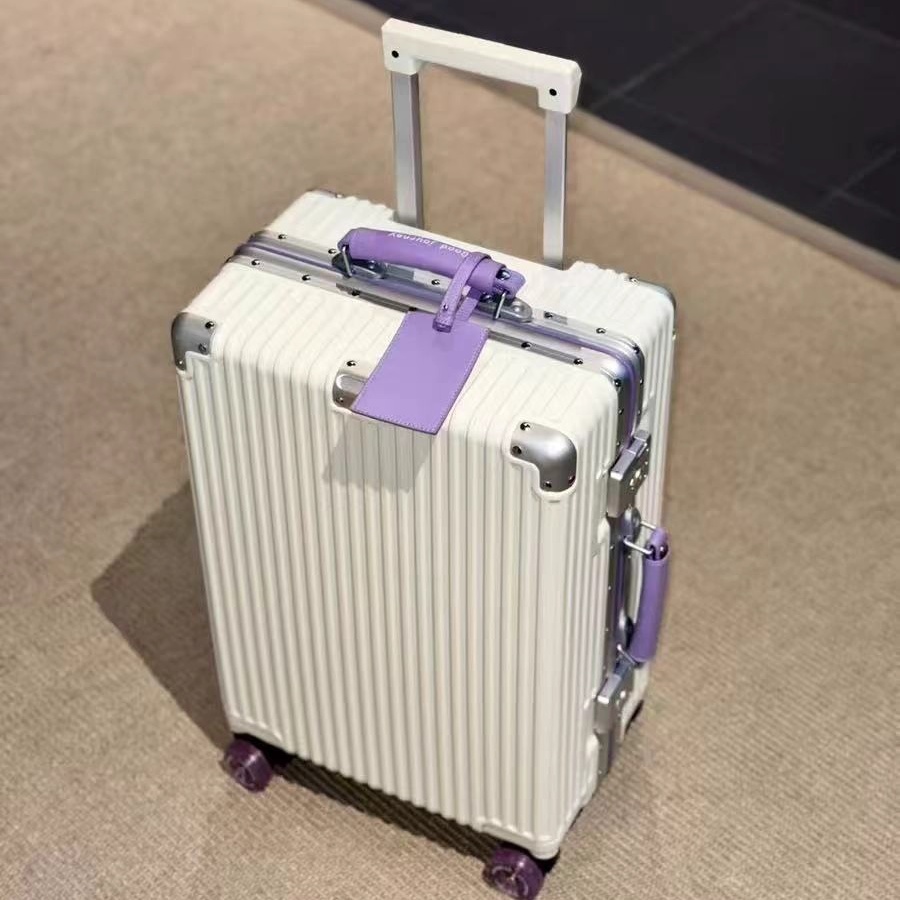 スーツケース アルミフレーム カラフルなサイレントスピナーホ - Aluminum Frame Carry On Luggage のレビューと価格