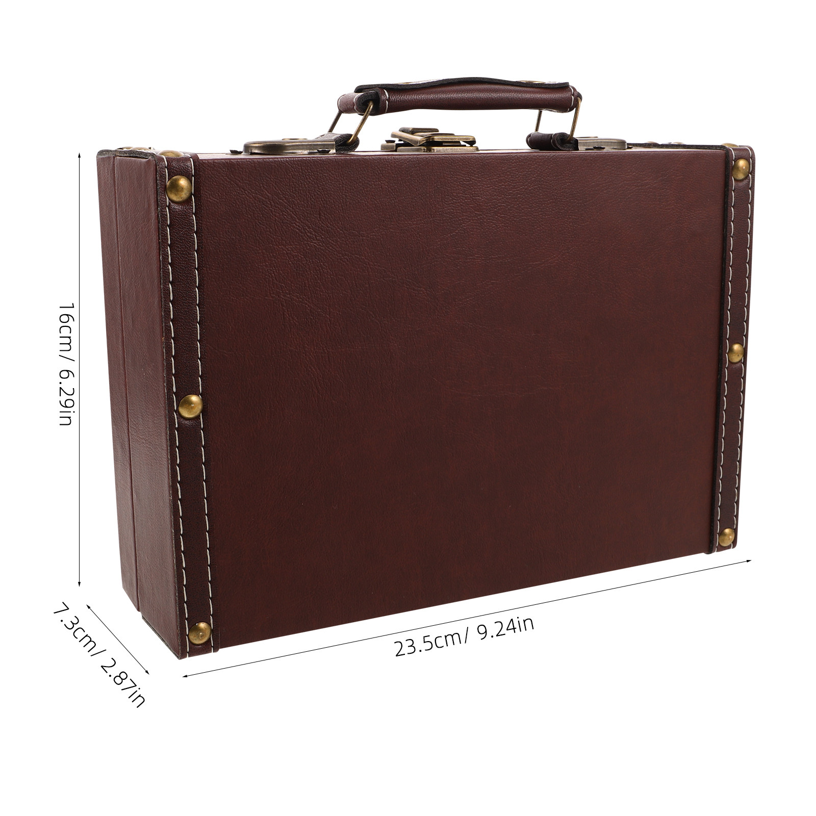 ヴィンテージ風の木製収納ボックス。レトロなスーツケース風のデ - Retro Vintage Trunk Suitcase のレビューと価格