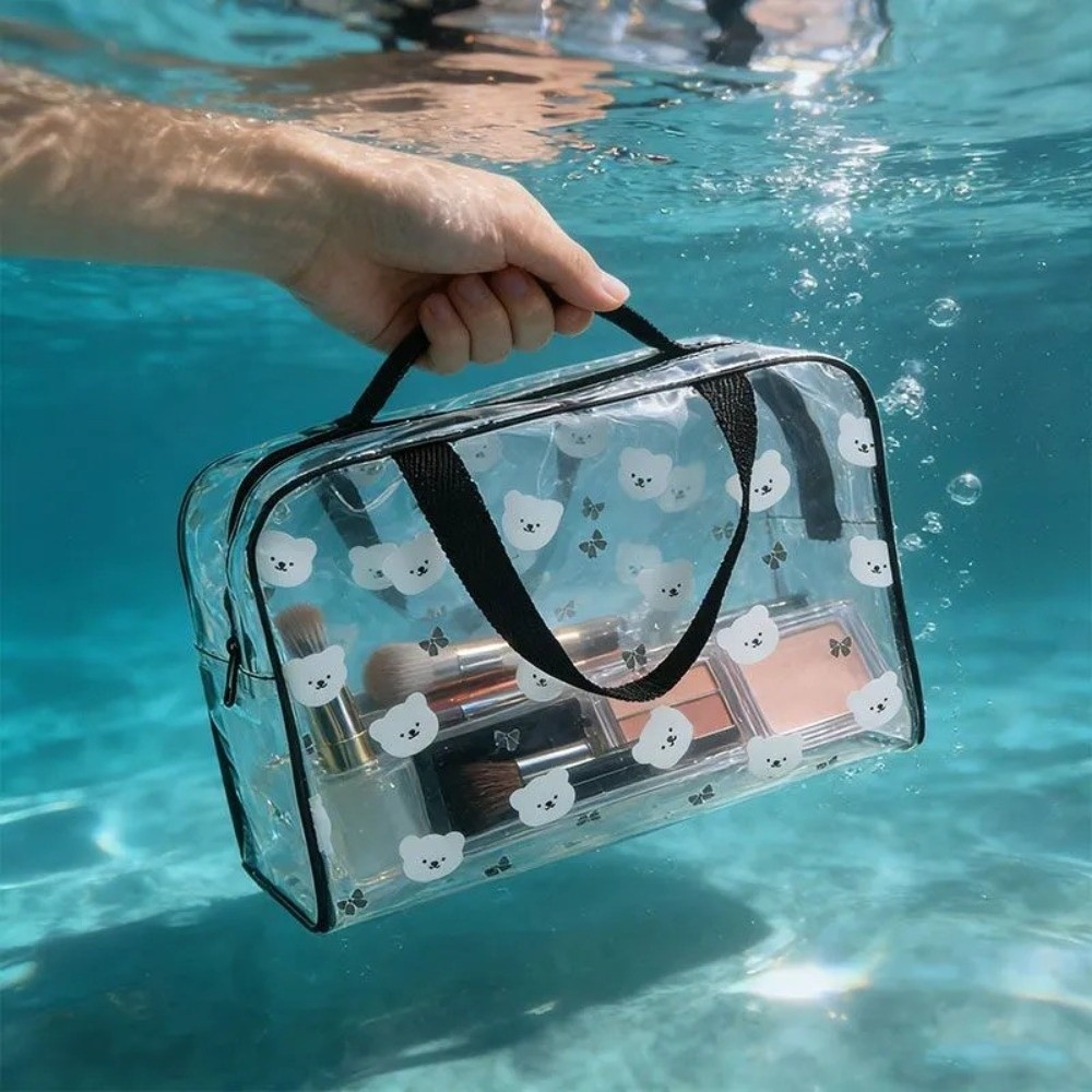 耐久性のある大容量トイレタリーバッグ PVC防水コスメティッ - Cosmetic Bags のレビューと価格