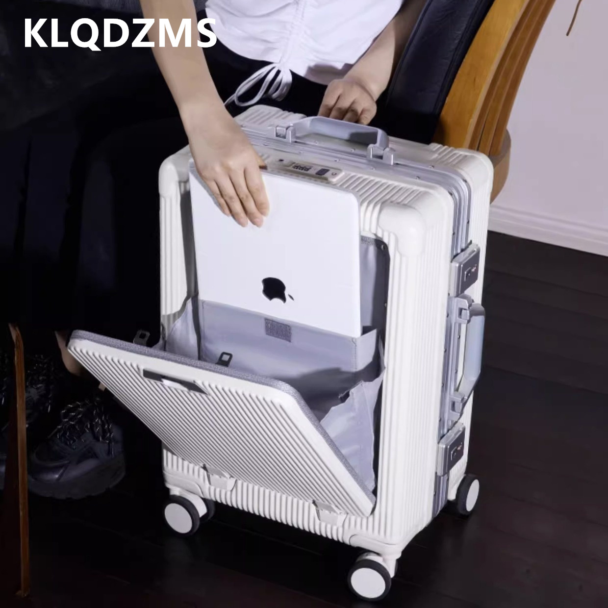 KLQDZMS 20インチ/24インチ ABS+PC素材製、 - Front Opening Laptop Luggage 24 Inch のレビューと価格