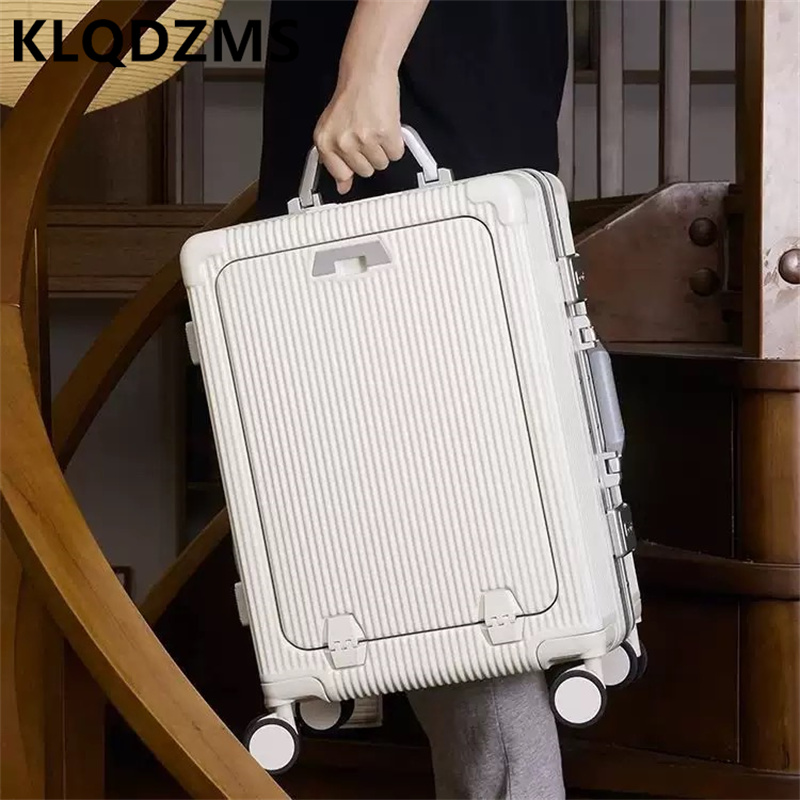 KLQDZMS 20インチ/24インチ ABS+PC素材製、 - Front Opening Laptop Luggage 24 Inch のレビューと価格