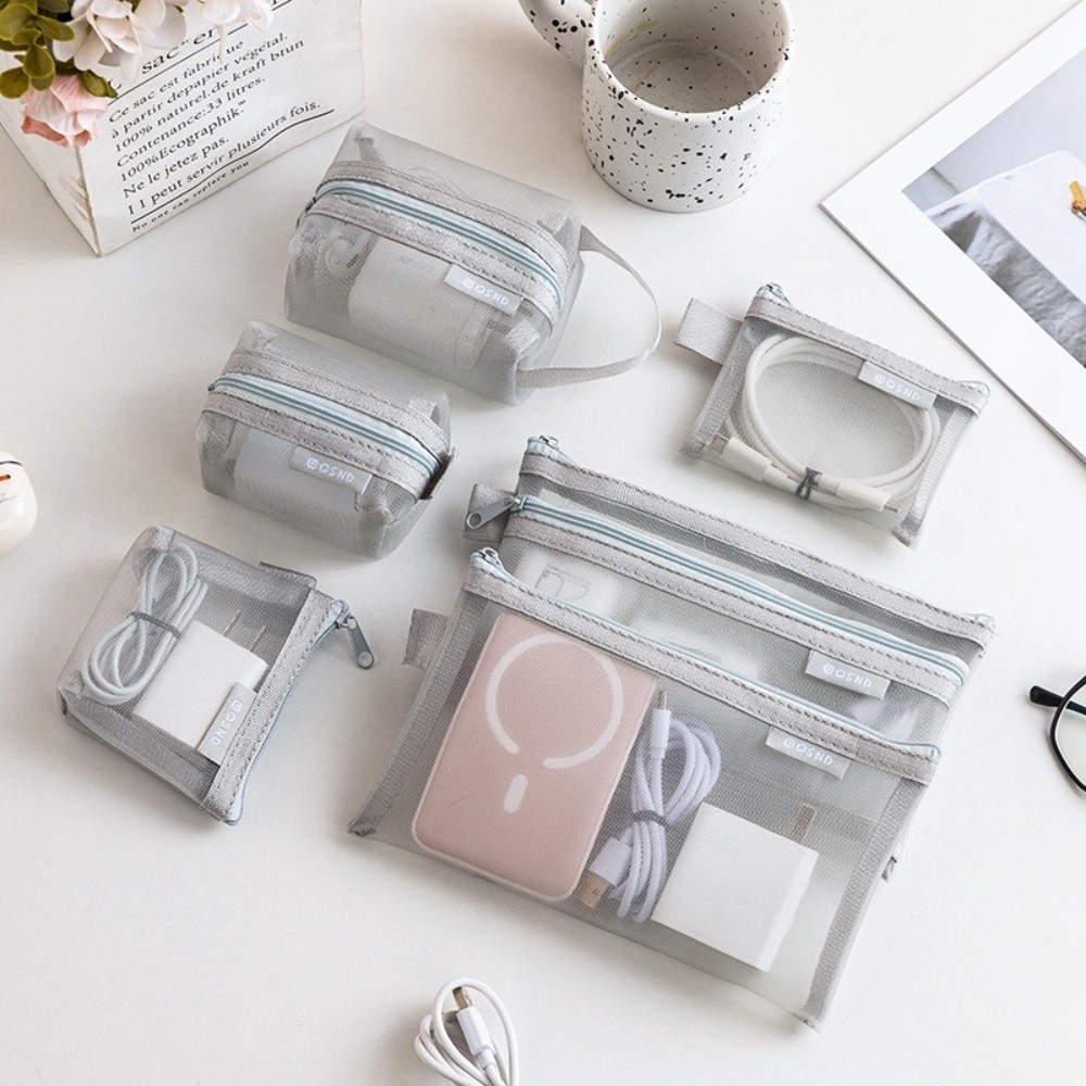 耐久性のあるナイロン製透明収納バッグ 通気性のある軽量メッシ - Cosmetic Bags のレビューと価格