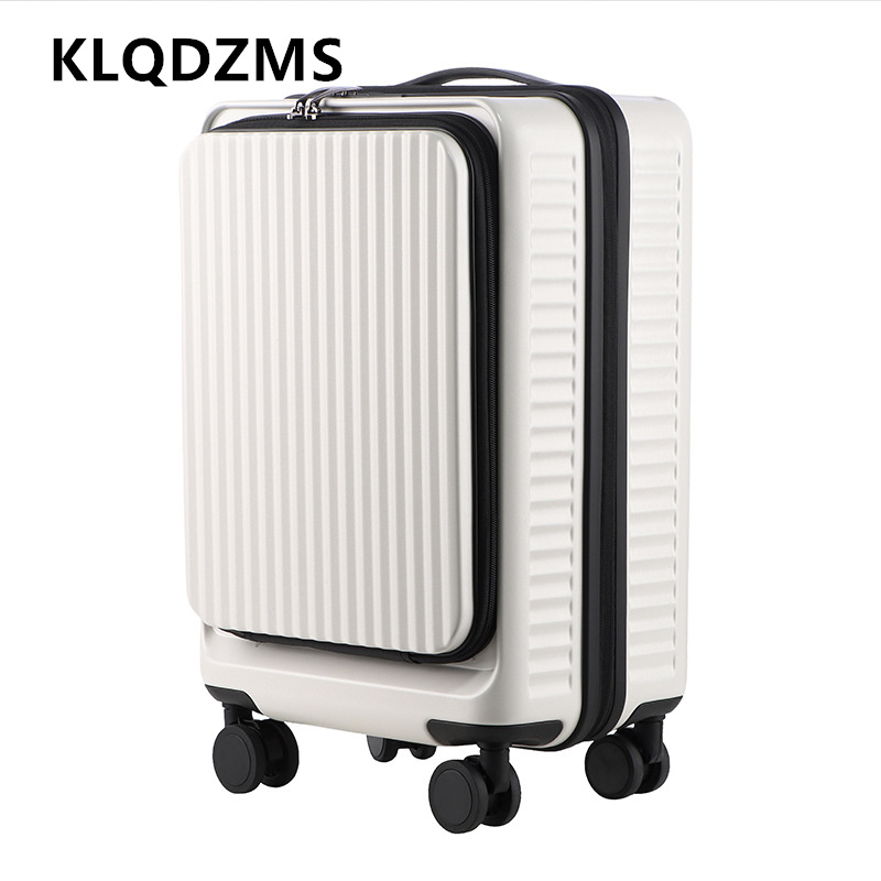 KLQDZMS 20インチ24インチ26インチ大容量トロリー - Front Opening Laptop Luggage 24 Inch のレビューと価格